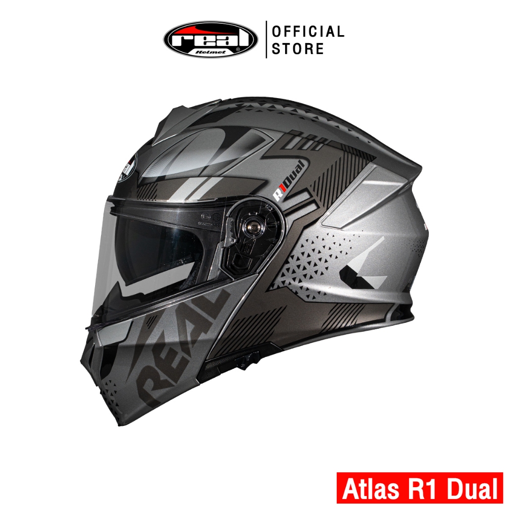 Real Helmets หมวกกันน็อคยกคาง Atlas R1 Dual