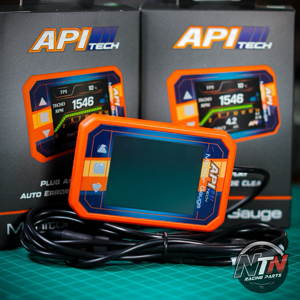 API TECH Monitor Gauge เกจวัดอัจฉริยะ จอแสดงผลการทำงานเครื่องยนต์ วัดค่า แจ้งเตือน ลบโค้ด