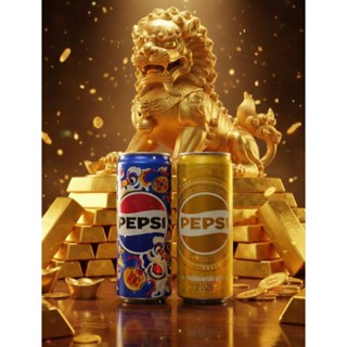 กระป๋องเป๊ปซี่  Luna New Year Vietnam ลายสิงโต+Pepsi Gold✨🇻🇳…