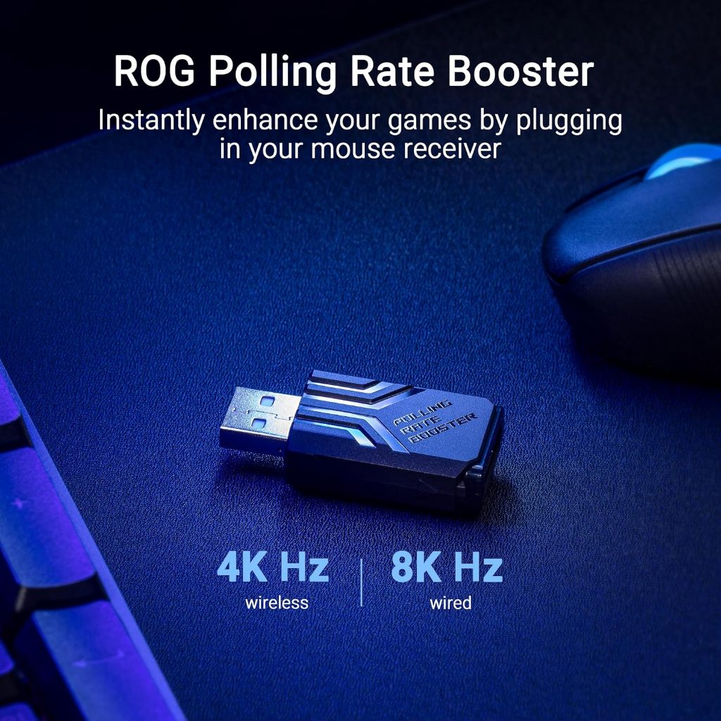เมาส์ไร้สาย ASUS ROG KERIS II ACE WIRELESS MOUSE เซนเซอร์ ROG AimPoint Pro สูงสุด 42,000 DPI รูปที่ 4