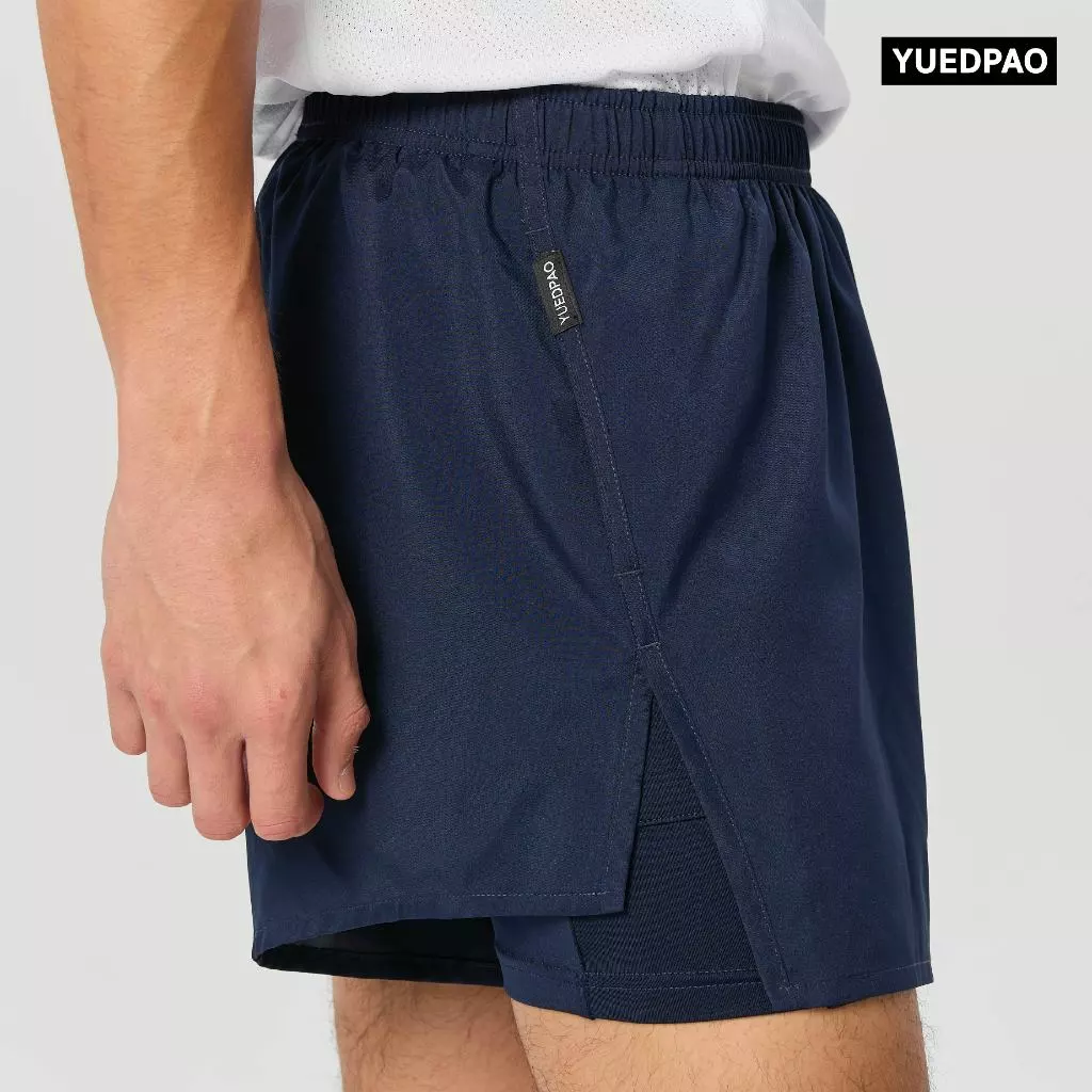 Yuedpao Sportswear - Running Shorts 2026 กางเกงออกกำลังกายขาสั้น กางเกงวิ่ง 2in1 มีซับใน พร้อมกระเป๋าด้านข้าง (12 สี) thumbnail 10