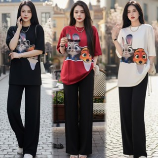 Mayura Stores No.C1234 ชุดเซ็ท2ชิ้น เสื้อ+กางเกง ลายกระต่าย&…