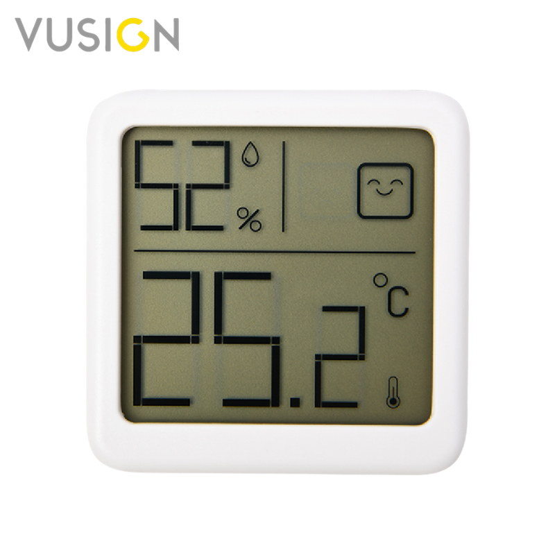 Vusign เครื่องวัดอุณหภูมิ ความชื้น ระบบดิจิตอล หน้าจอใหญ่อ่านง่าย วัดค่าแม่นยำ Digital Thermeter