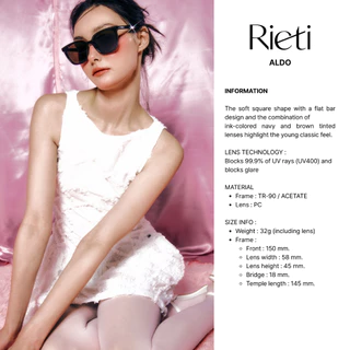 [ Authorized ] ตัวแทนจำหน่ายไทย | แว่นตา Rieti รุ่น ALDO แว่นกันแดด แว่นกรองแสง (RTI51SU2013U)
