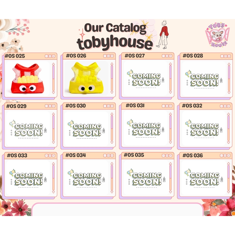 Tobyhouse เสื้อเอี๊ยมลิงจิ๋ว มาโมเสต/บุชเบบี้ นุ่มสบาย ใส่นอน ใส่เล่น ระบายอากาศ (รหัส OS025-036)