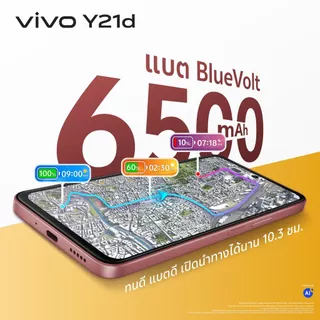 vivo Y21d 6+128GB โทรศัพท์มือถือ วีโว่ ทนน้ำทนฝุ่น IP68&IP69, ลำโพงคู่เสียง400%, แบต6500mAh+ชาร์จไว 44W