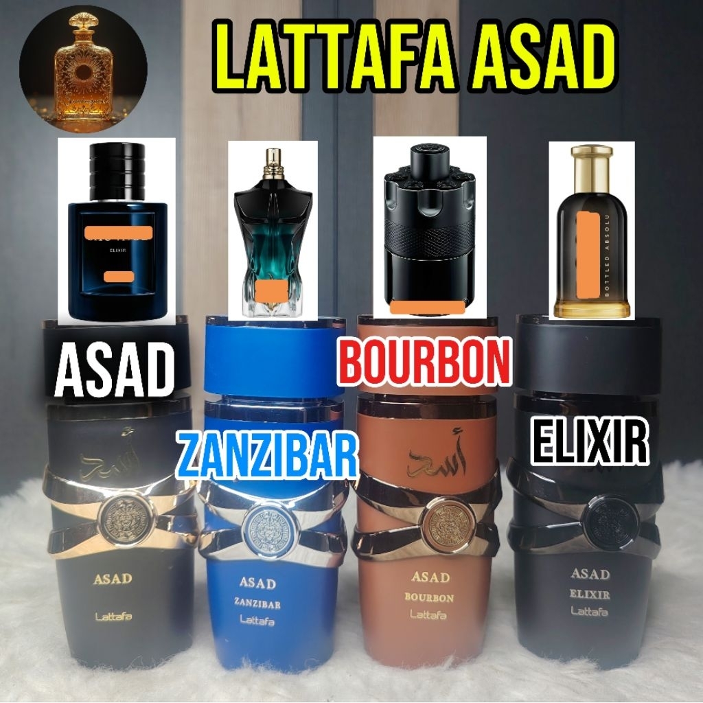 น้ำหอมแบ่งขาย Asad (ดำ) / Asad Zanzibar (น้ำเงิน) / Asad Bourbon (น้ำตาล) / Asad Elixir