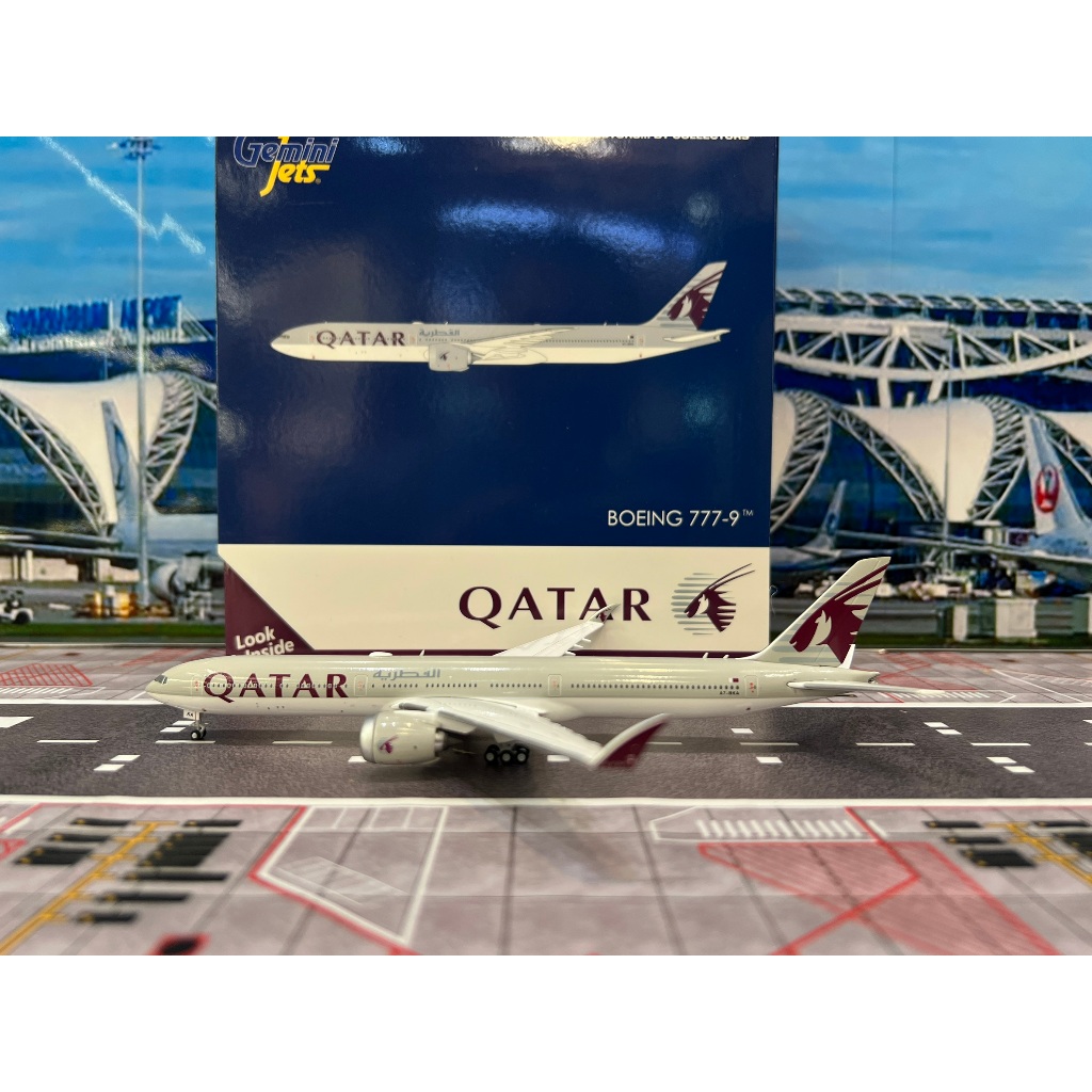 Gemini Jets [GJQTR2278 1:400 Qatar Airways B777-9 A7-BKA [Winglets ปลายปีกแบบพับขึ้น]
