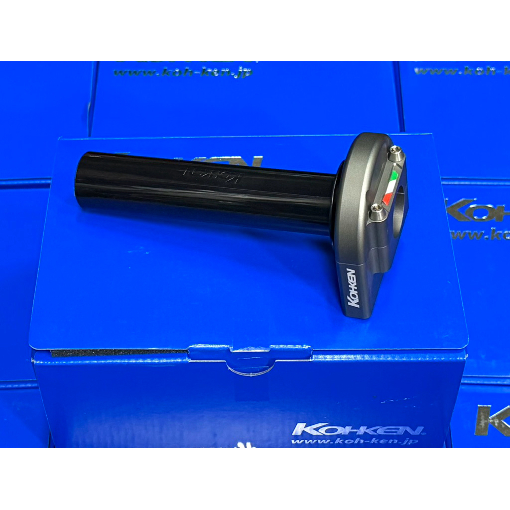ประกับคันเร่ง KOHKEN สีเทา(SLATE GRAY) สำหรับสายเดี่ยว แปลงใส่ได้ทุกรุ่น MADE IN JAPAN🇯🇵แท้💯 กล่องสี