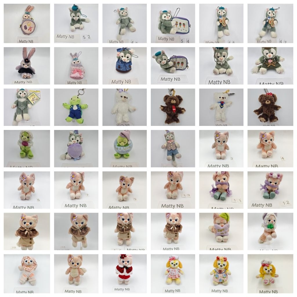 พวงกุญแจ ตุ๊กตา  StellaLou Gelatoni CookieAnn Olu Mel LinaBell ( Disney Duffy ) ของแท้ จากญี่ปุ่น มี