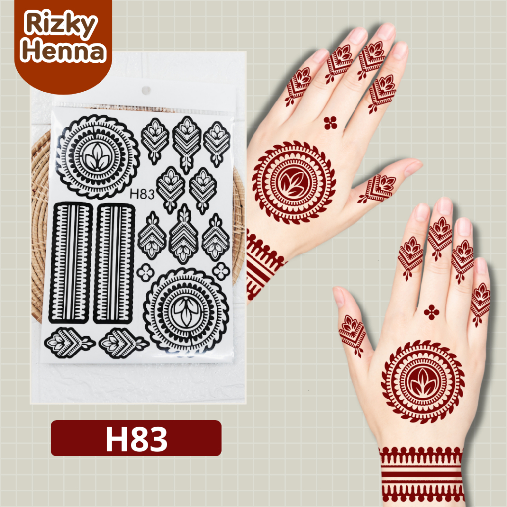 บล๊อกเพ้นท์ลายพร้อมเฮนน่า เลือกสีทางแชท - รูปที่ 5