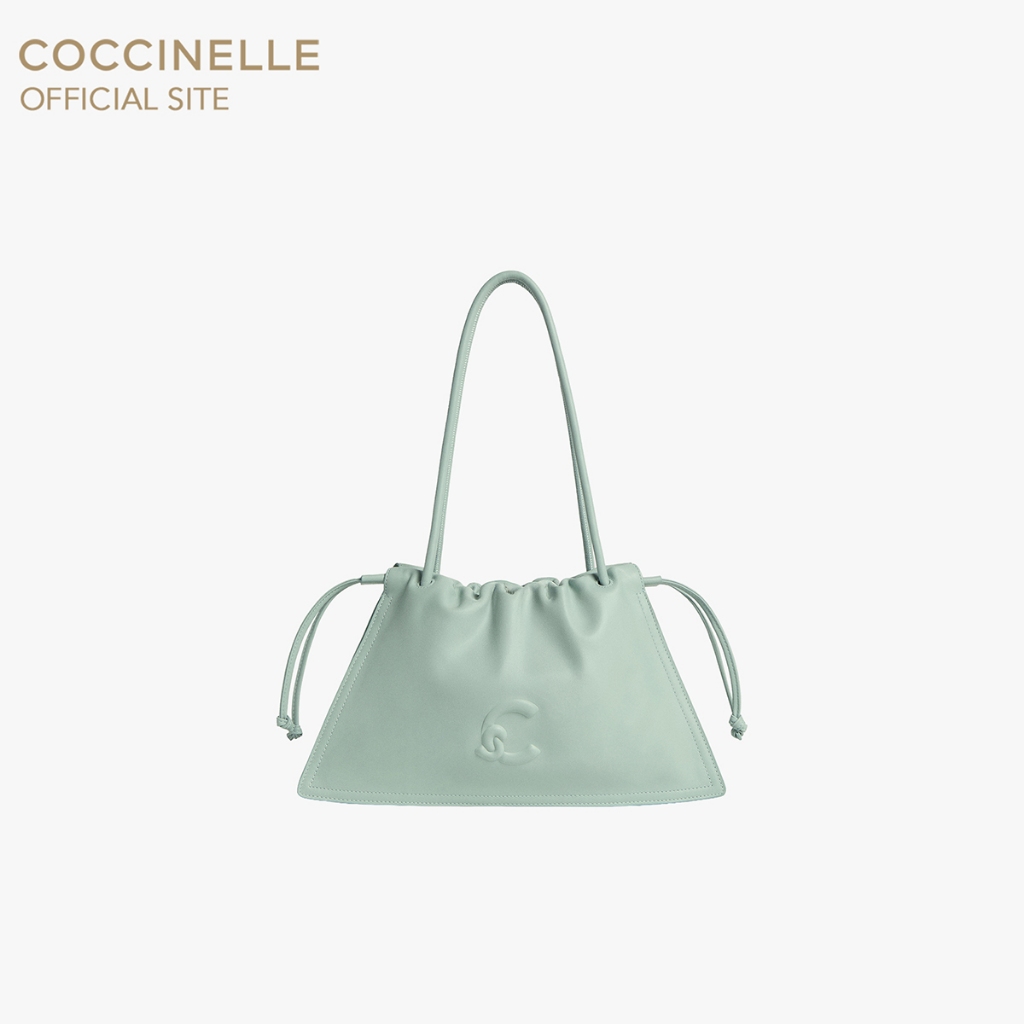 COCCINELLE กระเป๋าโฮโบผู้หญิง รุ่น DULSE HOBO BAG 130101 สี AQUAMARINE ราคา ถูกที่สุด ดีลบีเคเค
