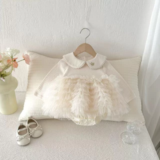 พร้อมส่ง(มีส่งด่วน)🦢จั้มลูกสาวกระโปรงฟู