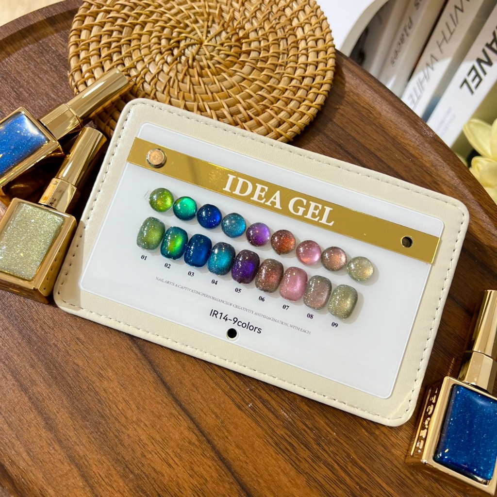 Idea gel cat eye 9 สี ir9-14 พร้อมชาร์จสำเร็จรูป Idea Set 9 color 2026