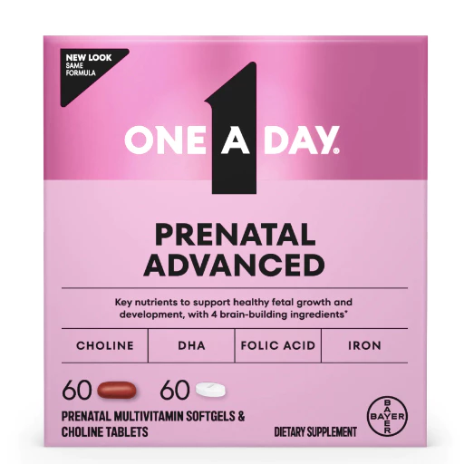 One A Day Prenatal Advanced Multivitamin & Brain Support วิตามินรวมคนท้อง เตรียมตั้งครรภ์ ให้นมบุตร สำหรับ 30 และ 60 วัน