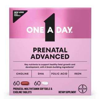 One A Day Prenatal Advanced Multivitamin & Brain Support วิตามินรวมคนท้อง เตรียมตั้งครรภ์ ให้นมบุตร สำหรับ 30 และ 60 วัน