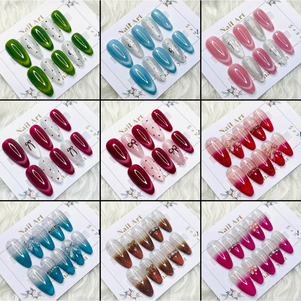 พร้อมส่ง ✅ เล็บเจลแท้ 100% ฟรีกาว+ตะใบ