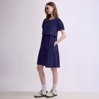 Nitan (นิทาน) เดรสให้นม ชุดคลุมท้อง รุ่น Candy Rain Maternity and Nursing Dress (เนื้อผ้า Cotton 100%)