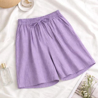 กางเกง 3 ส่วน ผ้าลินินผสมฝ้าย (Linen Cotton Shorts) รหัส CC001