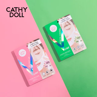 Cathy Doll แผ่นมาส์กยกกระชับผิวหน้า เคที่ดอลล์ ไบร์ทอัพวีไลน์ไฮโดรเจลมาส์กชีท 18g