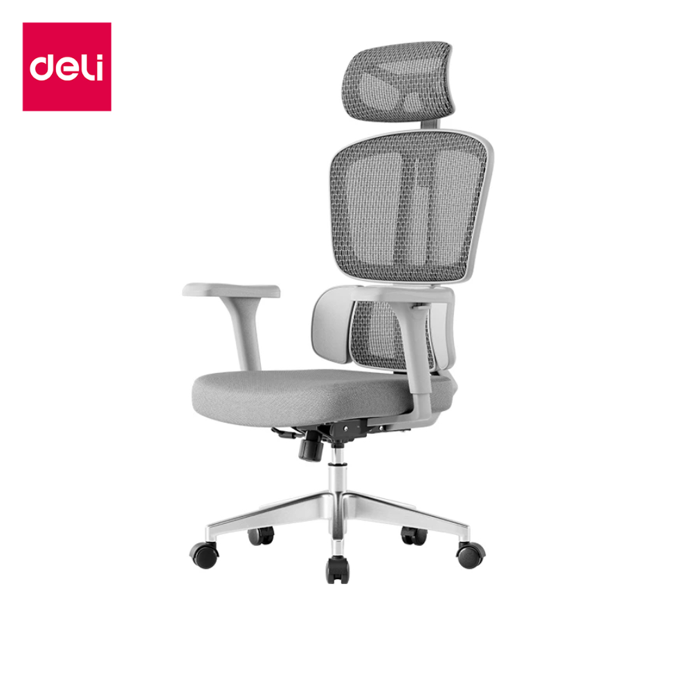 Deli เก้าอี้สำนักงาน เก้าอี้เพื่อสุขภาพ เก้าอี้ทำงาน พนักพิงปรับเอนได้ รองรับทุกสรีระ Office Chair