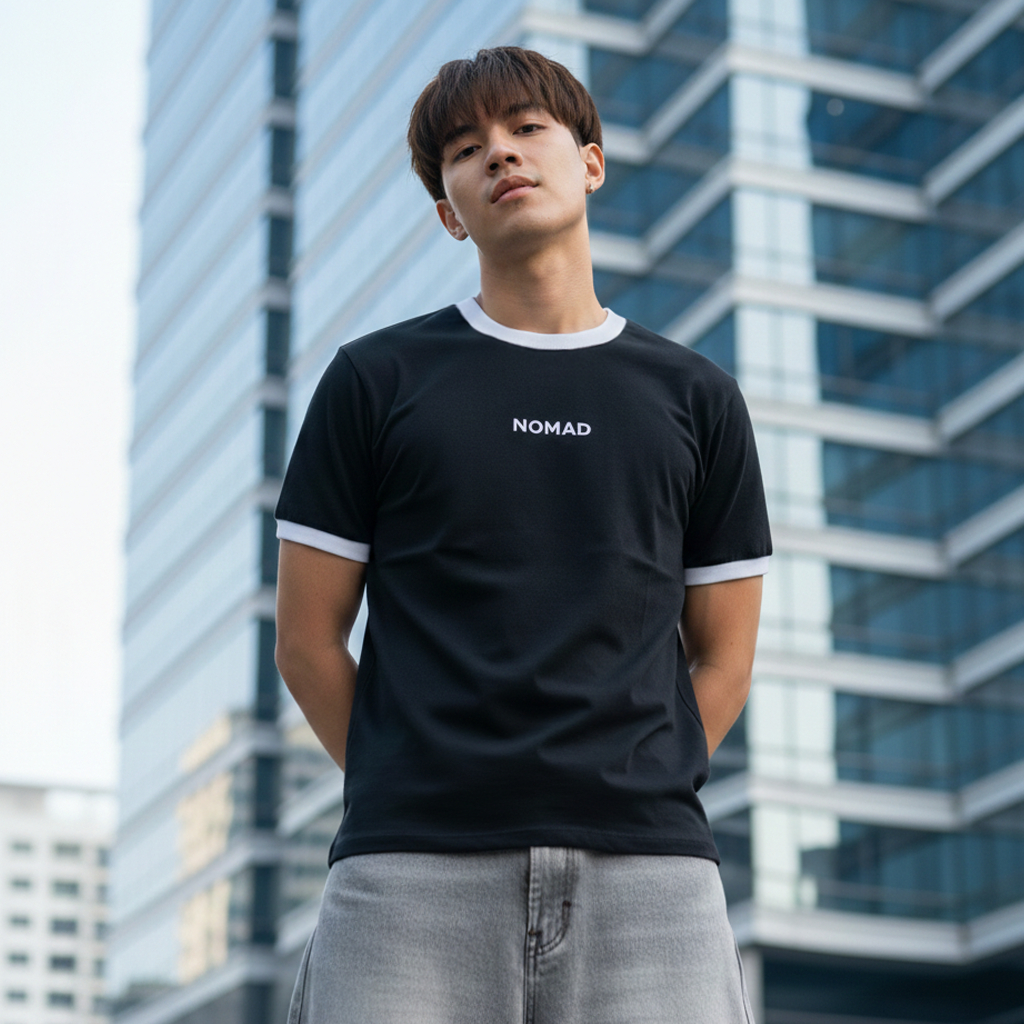 NOMAD RINGER TEE รุ่น 1 .เสื้อยืดรูปทรงสวย