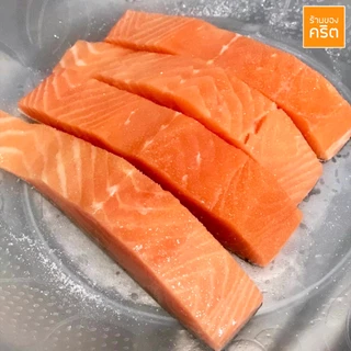 DUO2 เนื้อแซลมอน นอร์เวย์ ไร้ก้าง 5 ชิ้น + เนื้อวัวออส Grain Fed 270 วัน 1 ชิ้น - ร้านของคริต ชาคริต แย้มนาม - แซลมอน