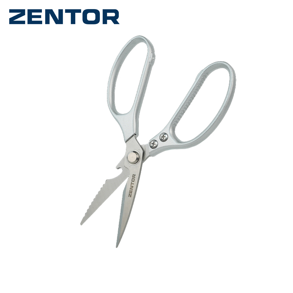 Zentor กรรไกรสแตนเลส กรรไกรอเนกประสงค์ กรรไกรตัดกระดาษ 8.5 นิ้ว แข็งแรง ทนสนิม Scissors