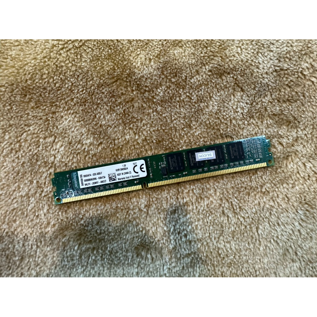 4GB (4GBx1 , 8 chips) DDR3 1333MHz RAM (หน่วยความจำ) KINGSTON VALUE RAM (KVR13N9S8/4