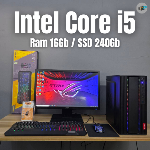 คอมพิวเตอร์ ครบชุด Pc2601 Core-i5 /Ram 16Gb /SSD 240Gb ส่งด่วน พร้อมใช้งาน