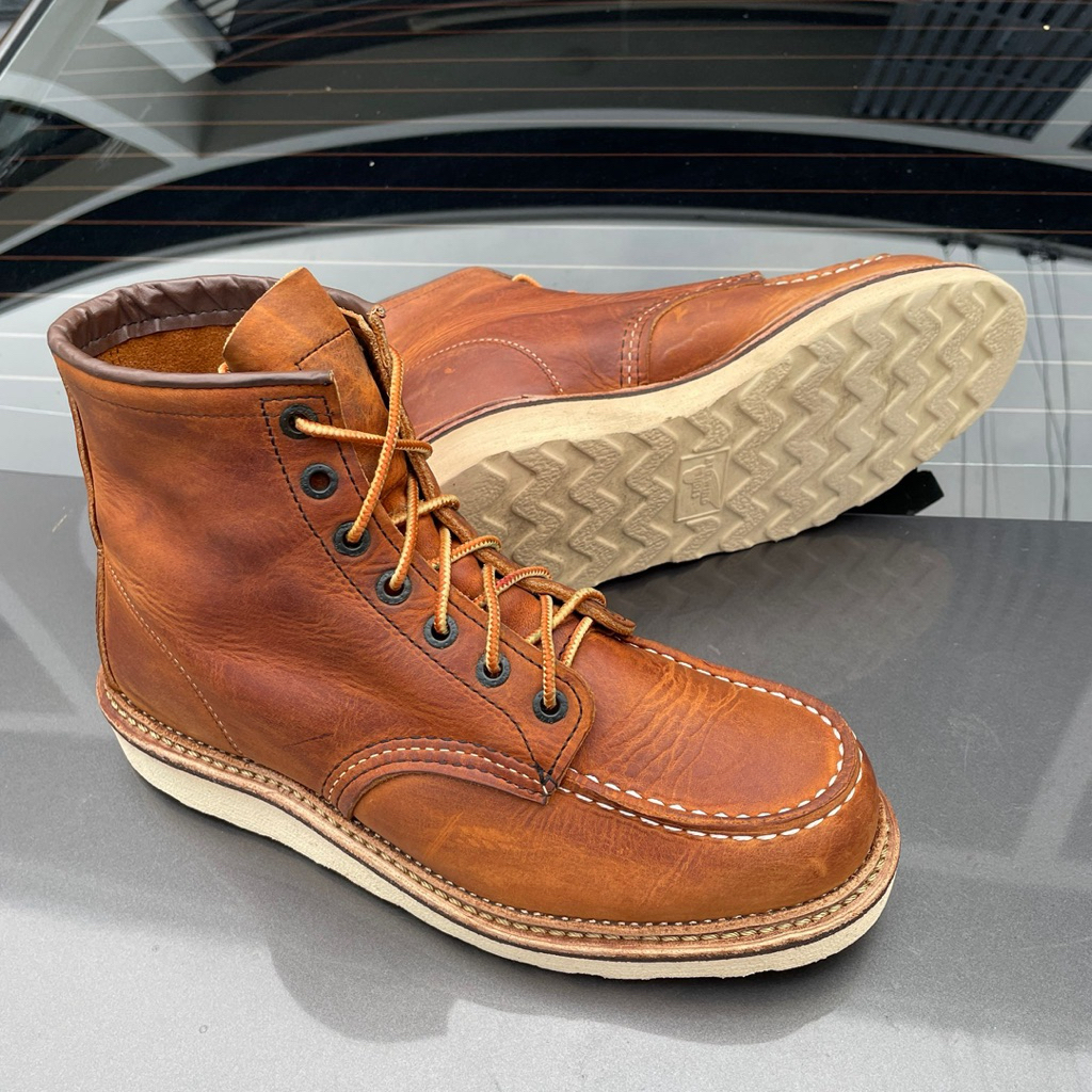 ส่งฟรี 7.5Us 25.5cm รองเท้า RedWing Classic Moc รุ่น 1907 🇺🇸 USA แท้ มือสอง by Oldshoes