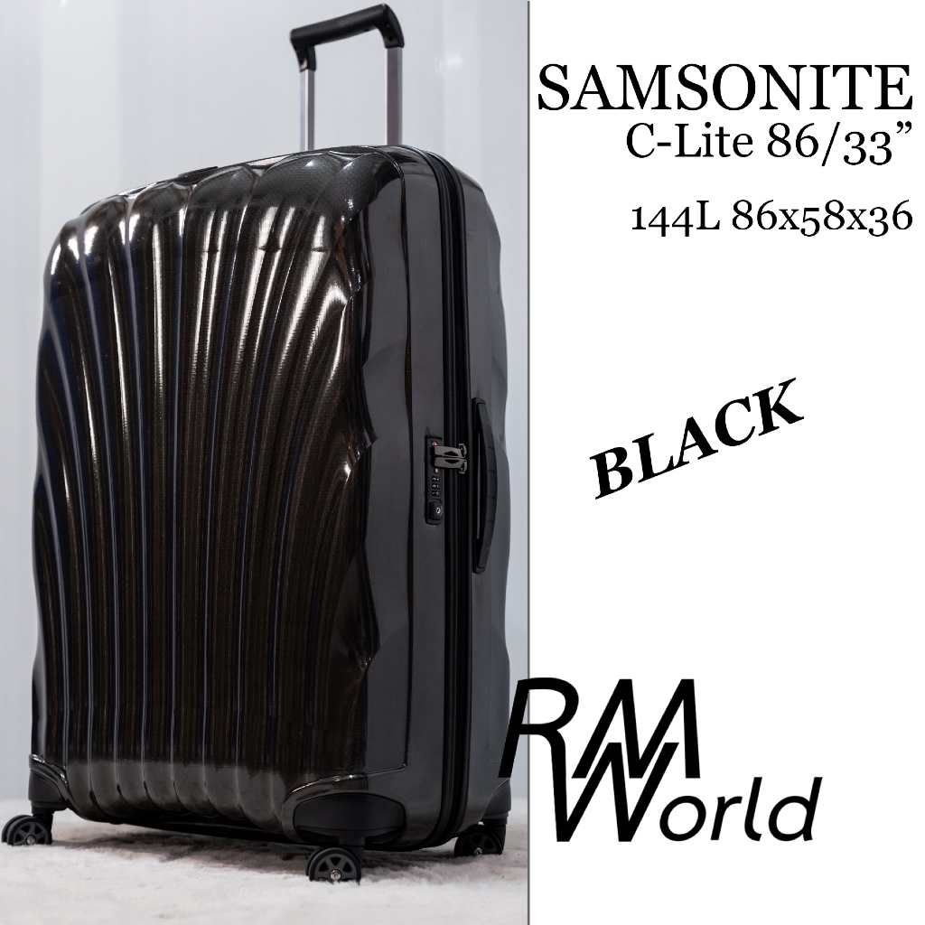 SAMSONITE C-LITE SPINNER 86/33" Ex กระเป๋าเดินทางล้อลากแซมโซไนท์ ของแท้จาก Shop ประกันเต็ม 10 ปี