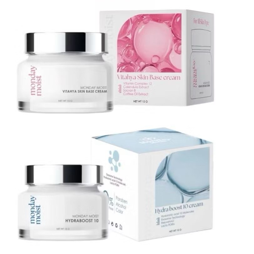 MONDAY MOIST Day&Night Vitahya Skin Base Cream Hydraboost 10 มันเดย์ มอยส์ เดย์ ไนท์