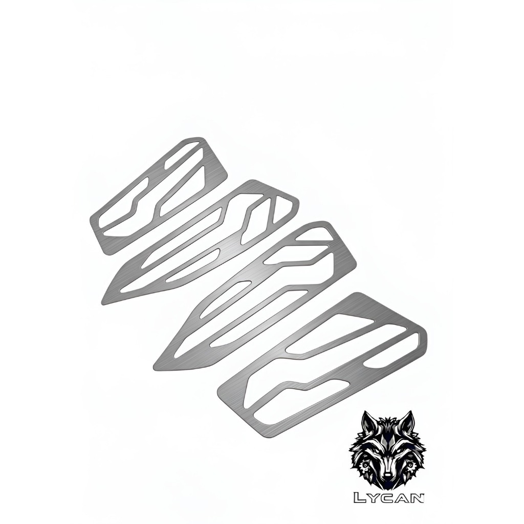 แผ่นวางขาแต่ง/ กันลาย แผ่นเสตนเลส วางเท้า สําหรับ Zontes 368D🕉️M🕉️