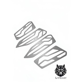 แผ่นวางขาแต่ง/ กันลาย แผ่นเสตนเลส วางเท้า สําหรับ Zontes 368…