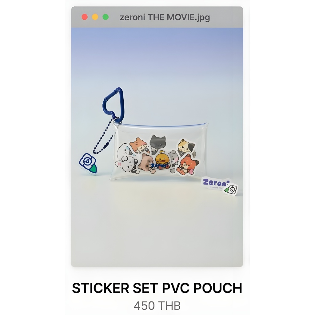 ZEROBASEONE (ZB1) - zeroni POP-UP_Sticker Set PVC Pouch
