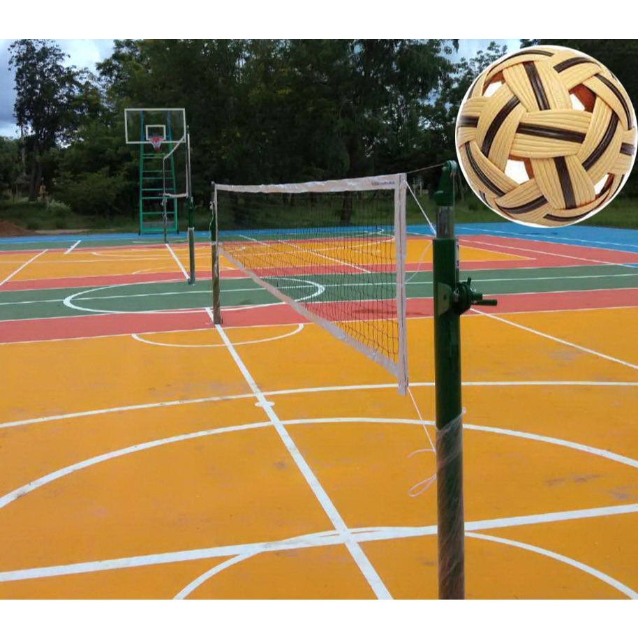 ตาข่าย ตะกร้อ ชฎา chada รุ่น ฝึกซ้อม, แข่งขัน (เฉพาะตาข่าย) k+05+-05 py