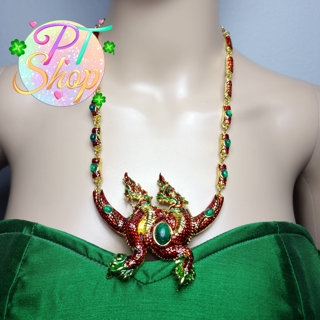 สร้อยคอรูปพญานาค เครื่องประดับชุดไทยประยุกต์ PT Shop