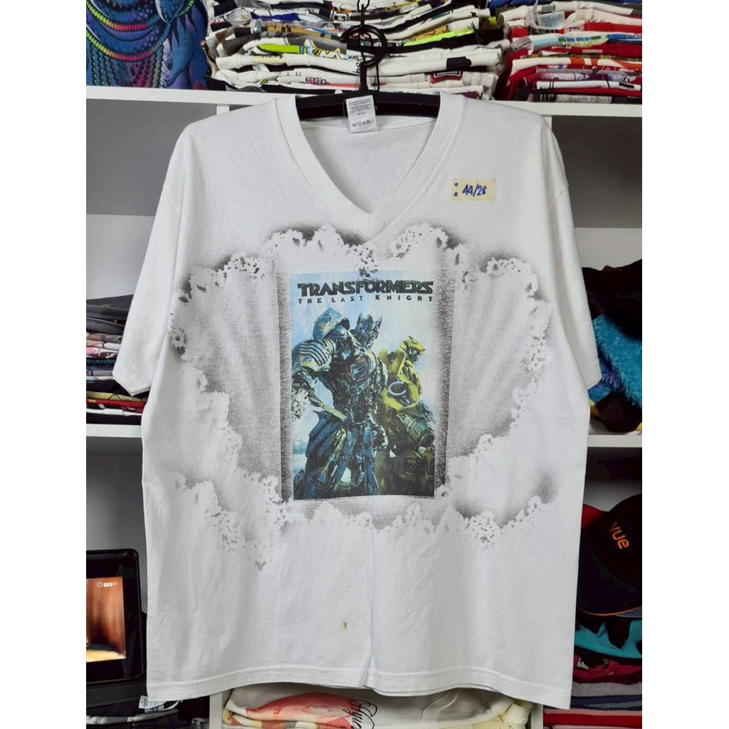 เสื้อ Transformers (L) ป้าย PRO CLUB คอวี