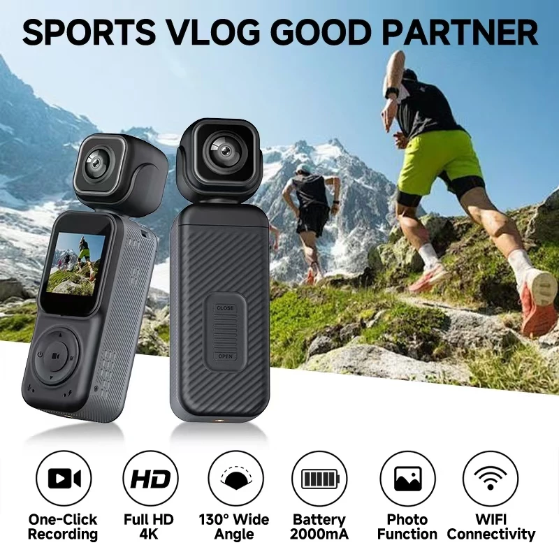 Actioncam Dualcamera 2K+2K 4Kwifi insta360 snap กล้องมอไซด์ 2in1 ปรับหมุนได้180 องศา ดูผ่านมือถือ thumbnail 8