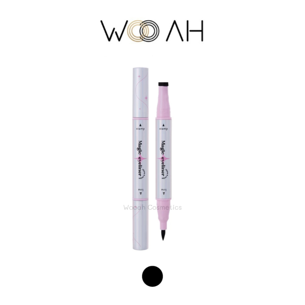 อายไลเนอร์ ODBO MAGIC EYELINER STAMP & SWIPE OD3015 เมจิอายไลเนอร์ 2 หัว มีหัวแสตมป์หางตา