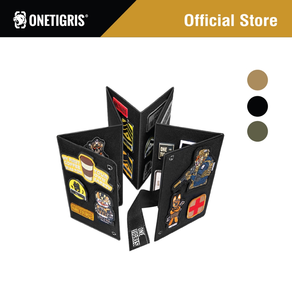 OneTigris Patch Display 02 แผ่นจัดเก็บ Patch ผ่นติด Patch แผ่นตีนตุ๊กแกสะสม ของสะสม  (ไม่แถมPatch)