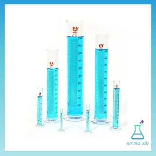 กระบอกตวง กระบอกตวงปริมาตร กระบอกตวงแก้ว (Glass Graduated Cylinder) ขนาด 500, 1000, 2000ml