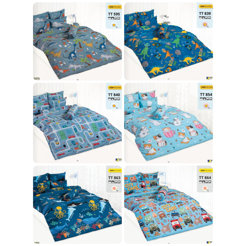ผ้าปูที่นอน 3.5 ฟุต/5 ฟุต/6 ฟุต TOTO ลายทั่วไป