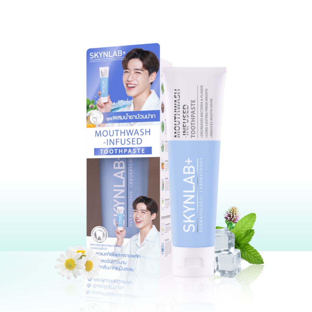 (EXP 01/2027) [Flash Sale] Skynlab ยาสีฟันเม้าท์วอชอินฟิวซ์ 100g สกินแล็บ (EXP:202701)