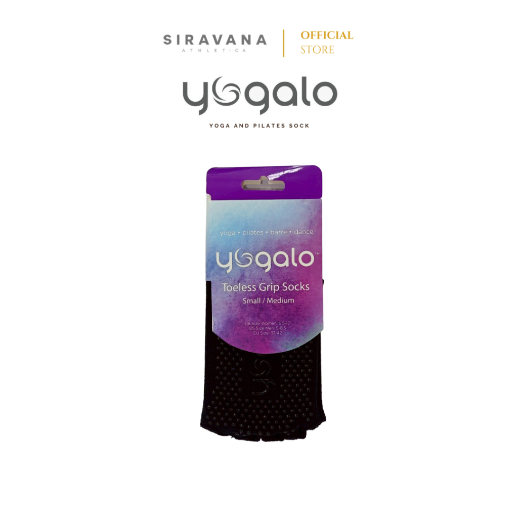 YOGALO Toeless Non-Slip Yoga Socks ถุงเท้าโยคะ พิลาทิส แบบเปิดนิ้ว 36-42 — صورة 5