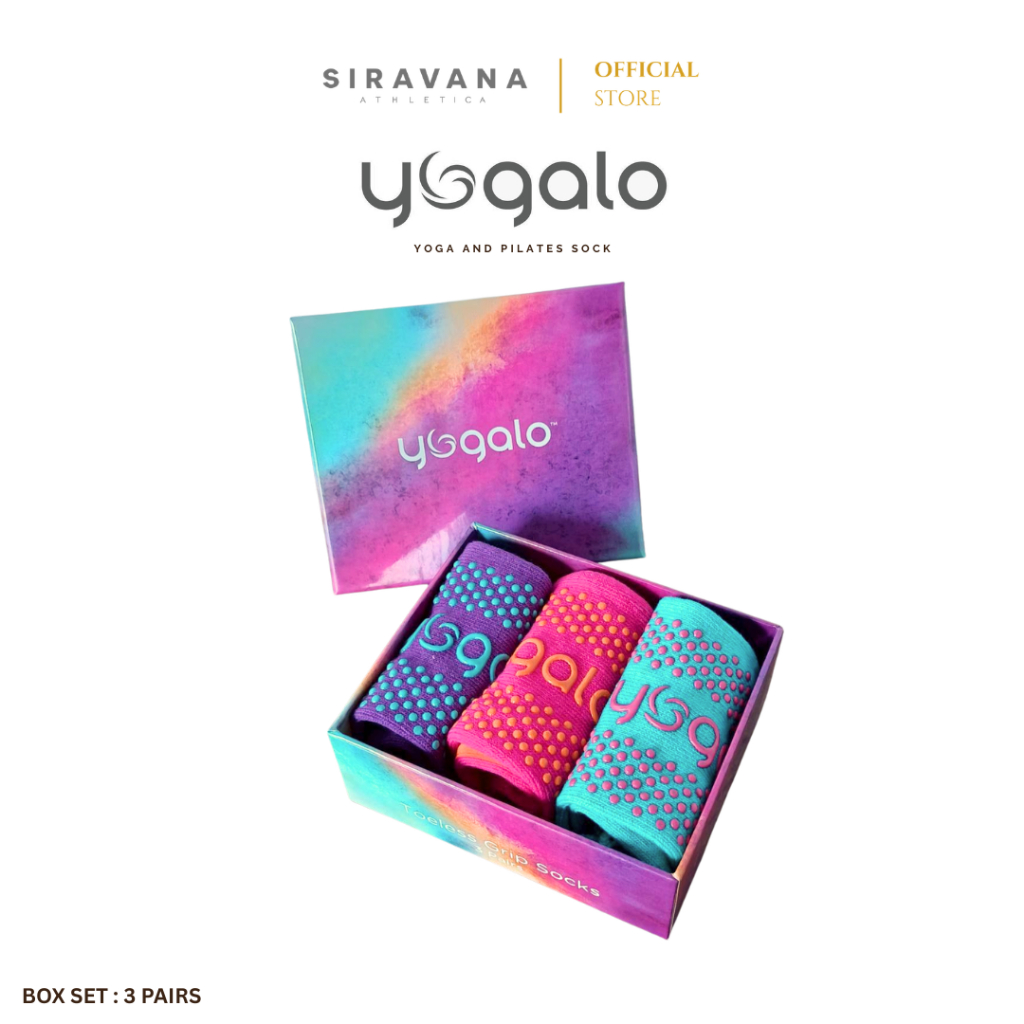 YOGALO Toeless Non-Slip Yoga Socks ถุงเท้าโยคะ พิลาทิส แบบเปิดนิ้ว 36-42 — صورة 7