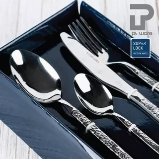 Superlock Micronware ช้อนส้อม ชุดช้อนส้อม-มีด สแตนเลสพรีเมี่ยม เกรด410