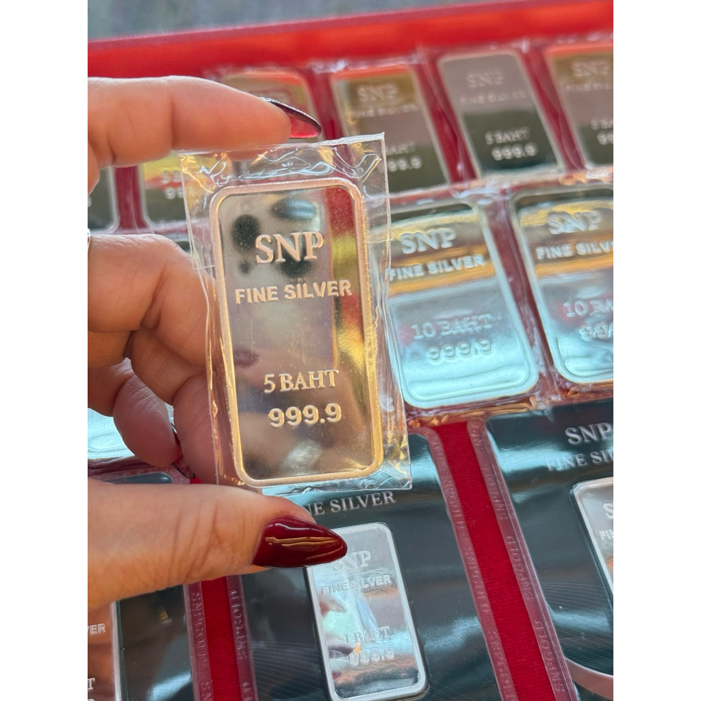 เงินแท่งแท้5บาทFinesillver.
