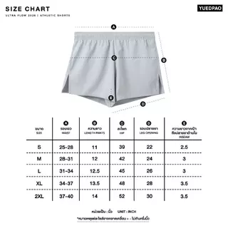 Yuedpao Sportswear - Athletic Shorts กางเกงออกกำลังกายขาสั้น กางเกงวิ่ง (12 สี)